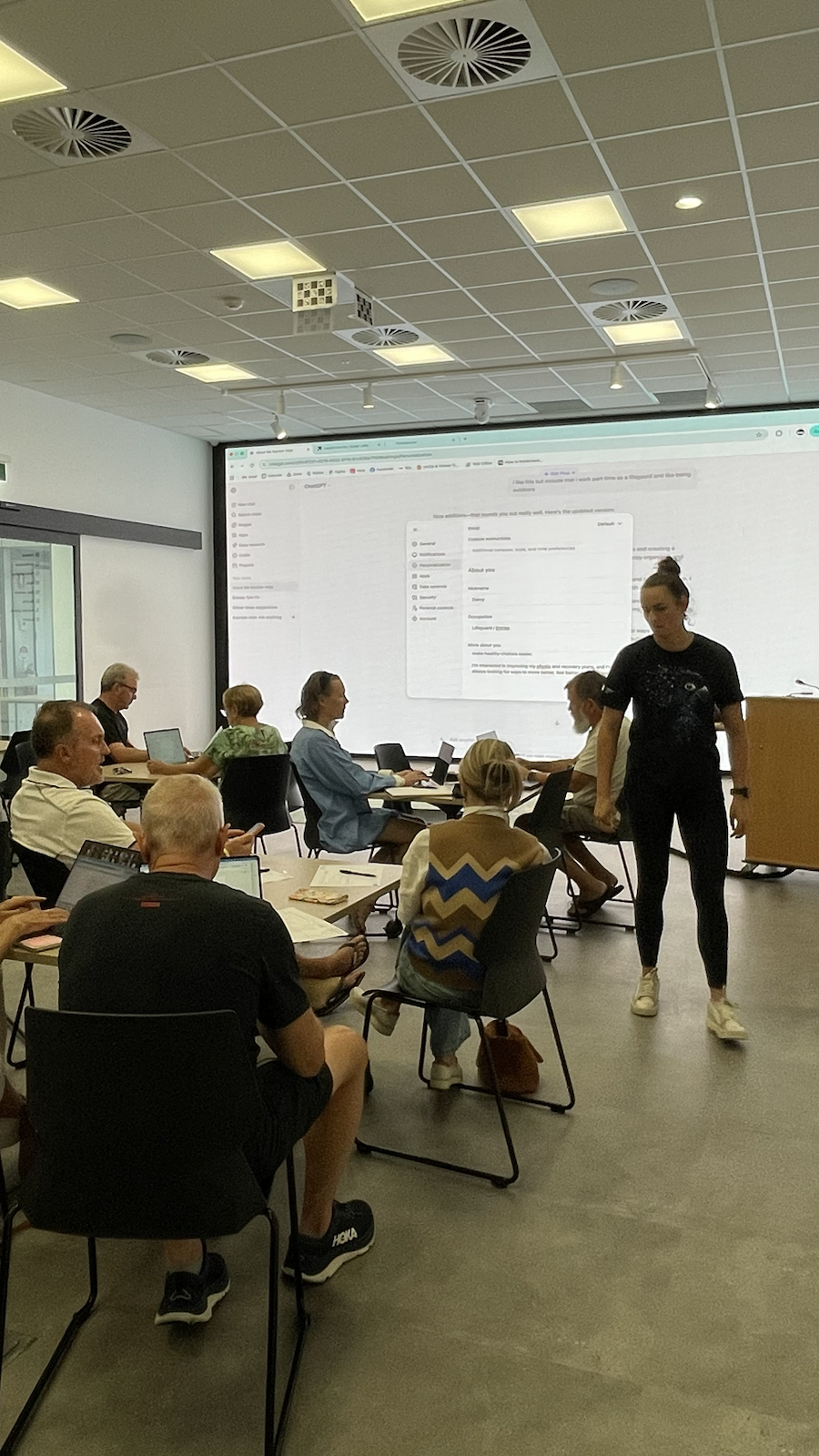 People attending a Coast AI workshop